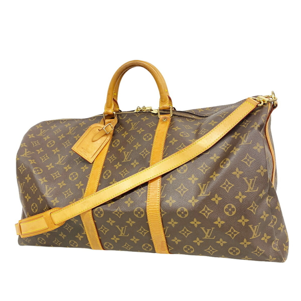 LOUIS VUITTON Brown Monogram Boston Bag